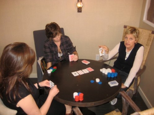 Ellen Playing Poker